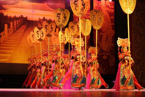 Performance of traditional dance in china