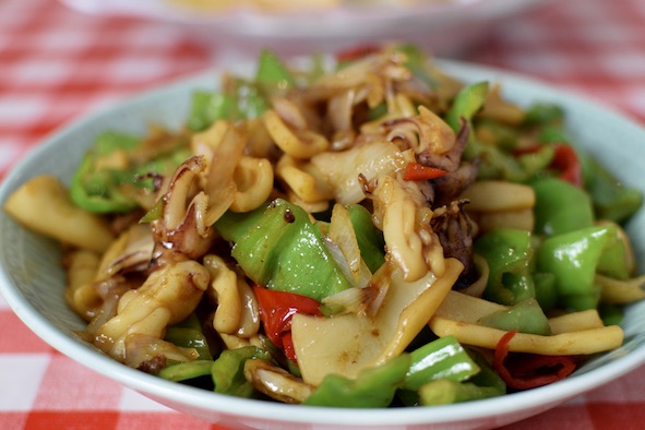 Thai Style Stir-fried squid