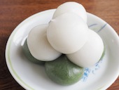 Glutinous Rice Balls of different colours